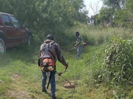 Realizan trabajos de limpieza en los desagües pluviales