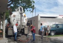 Realizó COMAPA limpieza de drenaje sanitario en colonia Ampliación Rodríguez