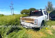 Accidente vial deja daños en unidad en concurrida carretera