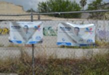 Basura política electoral no retirada contaminan el medio ambiente