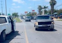 Chocan unidades en concurrida carretera a San Fernando