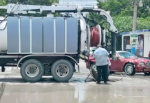 Ciudadanos agradecen apoyo por desaguar concurrida avenida con camión Vactor
