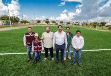 Impulsa Alcalde Carlos Peña Ortiz actividad física con más de 12.5 MDP en 6 canchas de usos múltiples