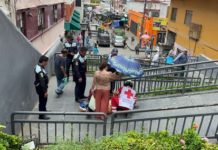 Cae persona en la bajada Fray Andrés de Olmos en el centro de Tampico
