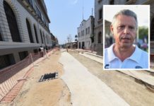 Supervisa Chucho Nader Avance de Conversión en Vialidad de la Zona Centro