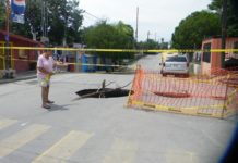 Lluvias dejan socavones en diferentes rumbos de Nuevo Laredo