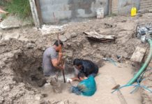 Realiza COMAPA reparación de fuga de agua en fraccionamiento Los Virreyes