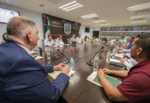 Muestra reunión del Alcalde Carlos Peña Ortiz con instituciones una ciudad fuerte y segura