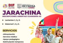 Cuenta DIF Reynosa con inscripciones en Guardería Jarachina 3