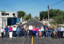 Realizan la inauguración de la pavimentación en calles de Valle Hermoso