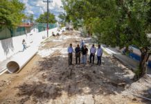 Supervisan obras de infraestructura sanitaria en Matamoros