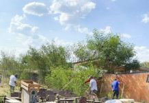 Realizan brigada de limpieza en el CAIC poblado El Azúcar