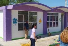 Avance de obra de reparación, limpieza, y decoración en CAIC