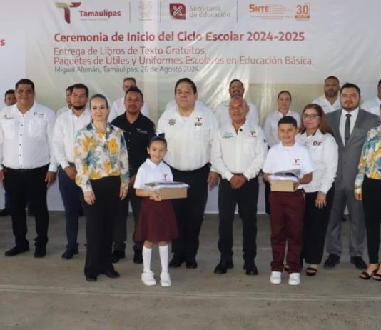 Realizan ceremonia de Ciclo Escolar 2024-2025 en Miguel Alemán
