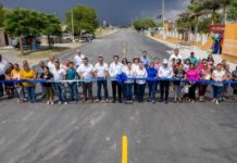 Inauguran obra de pavimentación en la Brecha 124
