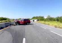 Aparatoso accidente deja lesionados, daños materiales en Libramiento Anzaldúa