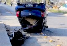 Aparatosos accidentes en varios sectores dejan cuantiosos daños materiales