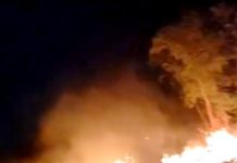 Bomberos sofocan incendio en predio baldío que dejo solo daños