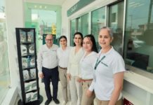 Mónica Villarreal y Víctor Manuel Lamoyi realizan visita de verificación a los Bancos de Bienestar
