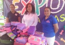 Instituto Tamaulipeco para los Migrantes en Tamaulipas recibió de comerciantes una donación de útiles escolares