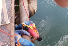 Reparó COMAPA fuga de agua potable sobre Puente Negro del Canal Anzalduas