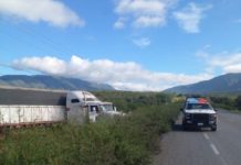 Derrapa camión en carretera Tula-San Luis Potosí