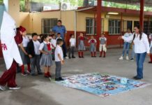 Llevó COMAPA mensaje de concientización sobre el uso del agua a Primaria Himno Nacional