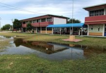 Tormenta en Matamoros deja escuelas inundadas