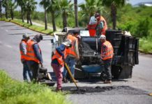 Rehabilita SOP 98 m2 de carpeta dañada en el Praxedis Balboa