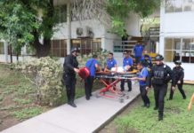 Realizaron un exitoso simulacro de evacuación en el CBTis 125