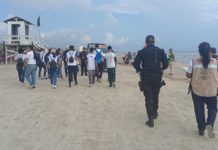 Guardia Estatal brinda seguridad en arranque del Programa “Día Internacional de Limpieza de Playas”