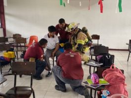 Realizarón simulacro nacional en Díaz Ordaz
