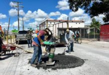 Ponen en marcha una nueva jornada intensiva de bacheo en diferentes sectores de la ciudad