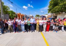 Inauguraron Alcalde Carlos Peña Ortiz y vecinos de Jarachina Norte obra por 5.9 MDP