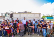 Acompañaron vecinos al Alcalde Carlos Peña Ortiz en supervisión de obra por más de 8 MDP