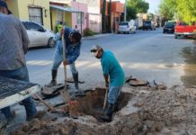 Reparó COMAPA fugas de agua potable en distintos puntos de la ciudad