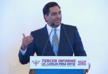 Carlos Peña Ortiz, rindió su Tercer informe de gobierno a ciudadanos