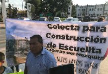 Carmen Lilia Canturosas ignora necesidades de la escuelita Praderas del Mezquital: Niños y padres realizan colecta para construcción