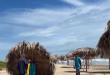 Afectaciones a Palaperos de Playa Miramar por el Frente Frío y la Marea Alta