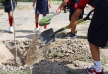 Se unen SEDUMA y estudiantes para reforestar laguna La Escondida en Reynosa