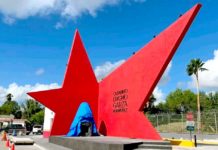 Última gira de AMLO en Tamaulipas inaugura monumento a Catarino Garza
