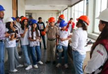 Recibió COMAPA visita de alumnos de la Secundaria Carmen Serdan a la planta potabilizadora Pastor Lozano