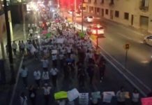 Marchan estudiantes de derecho de la UAT, se suman a la protesta de los trabajadores del Poder Judicial de la Federación