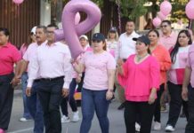 Realizan caminata lucha contra el cáncer