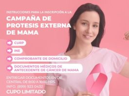 Beneficiará DIF Reynosa a mujeres con Campaña de Prótesis Externa de Mama