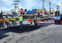 Realizan mejoramiento de vialidades en ciudad y villa de Nuevo Progreso