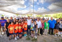 Inauguró Carlos Peña Ortiz Canchas de Usos Múltiples en La Cima por más de 2.6 MDP