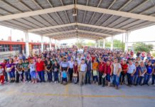 Promueven apoyos educativos : Alcalde Carlos Peña Ortiz, Senador José Ramón Gómez Leal y Diputada Claudia Alejandra Hernández Sáenz