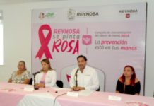 Alcalde Carlos Peña Ortiz presenta programa “Reynosa se Pinta de Rosa”