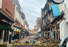 Cierre parcial de la vialidad en la calle Pedro J. Méndez por trabajos de demolición de edificio